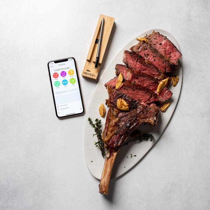 Meater PLUS Wireless Smart Meat Thermometer with Bluetooth Repeater