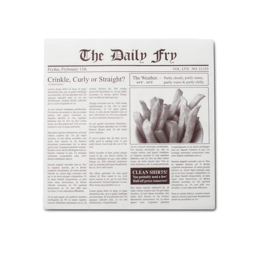 Fox Run Newsprint French Fry Paper