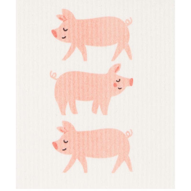 Now Designs linens Swedish Dish Cloth 8x6.5" Penny Pig