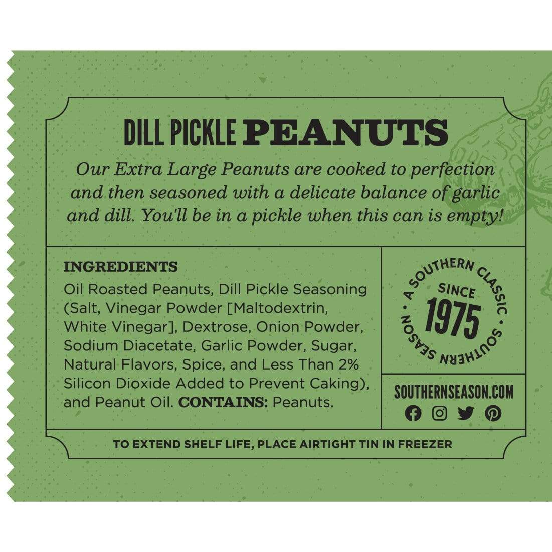 Southern Season Nuts Southern Season Dill Pickle Peanuts 9 oz