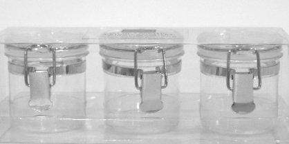 OGGI Trash Cans OGGI Acrylic Airtight Canister Mini Set of 3