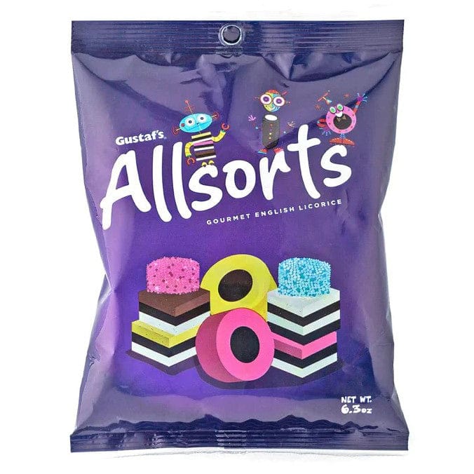 Gustaf's Old Fashioned Candy Gustaf's Allsorts Gourmet English Licorice 6.3 oz Bag