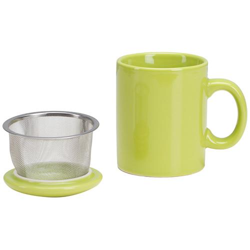 OmniWare Teaz Cafe Mug OmniWare Teaz Cafe 11oz Infuser Mug With Lid - Citron