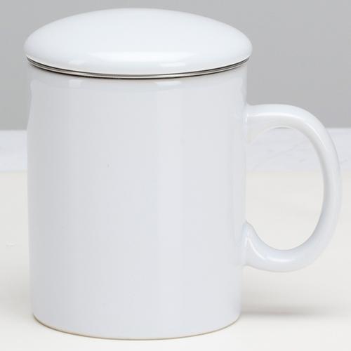 OmniWare Teaz Cafe Mug OmniWare Teaz Cafe 11oz Infuser Mug With Lid - White