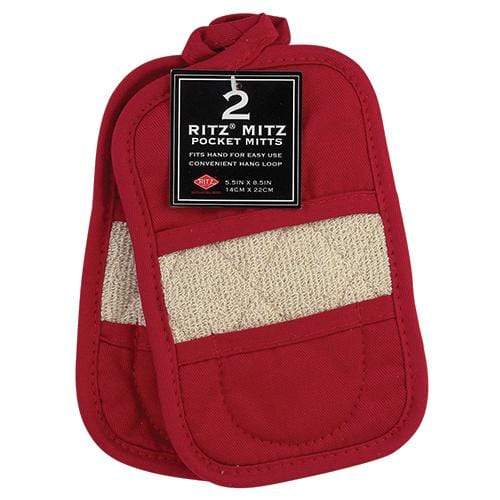 Ritz Oven Mitt Ritz Mitz Pocket Mitz - Paprika (Set Of 2)