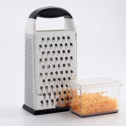 Cuisipro 4-Sided Box Grater with Ginger Grater Base