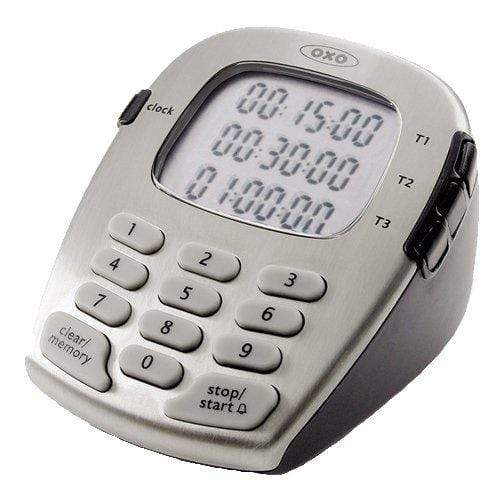 OXO Good Grips Digital Triple Timer Easy To Read Display Inverse Backlight  NEW