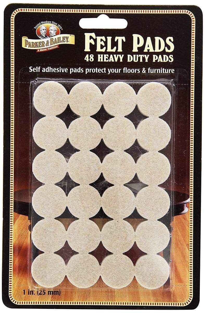 Parker & Bailey Polishes & Cleaners Parker & Bailey Heavy Duty Felt Furniture Pads - 48 Ct.