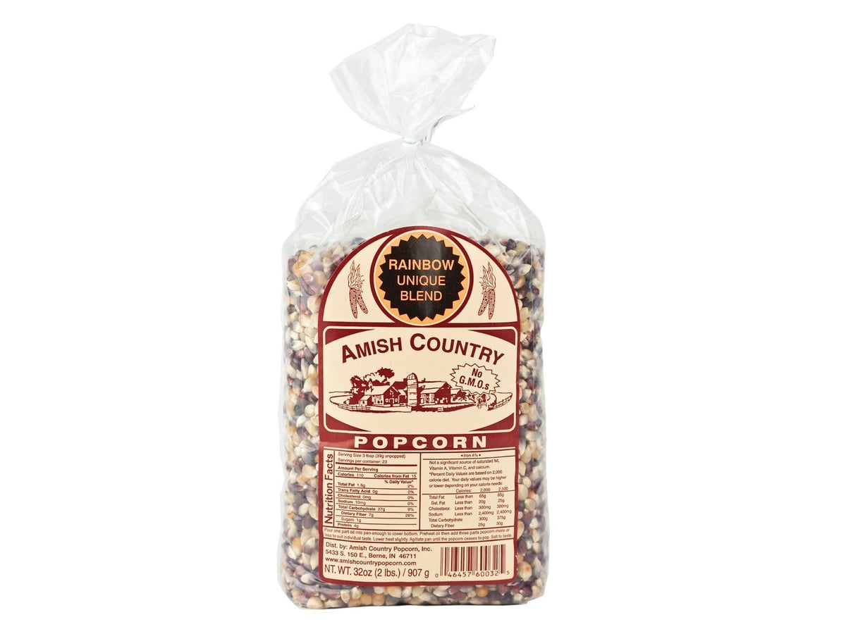 Dutch Valley Popcorn Amish Country Rainbow Popcorn 2 lb