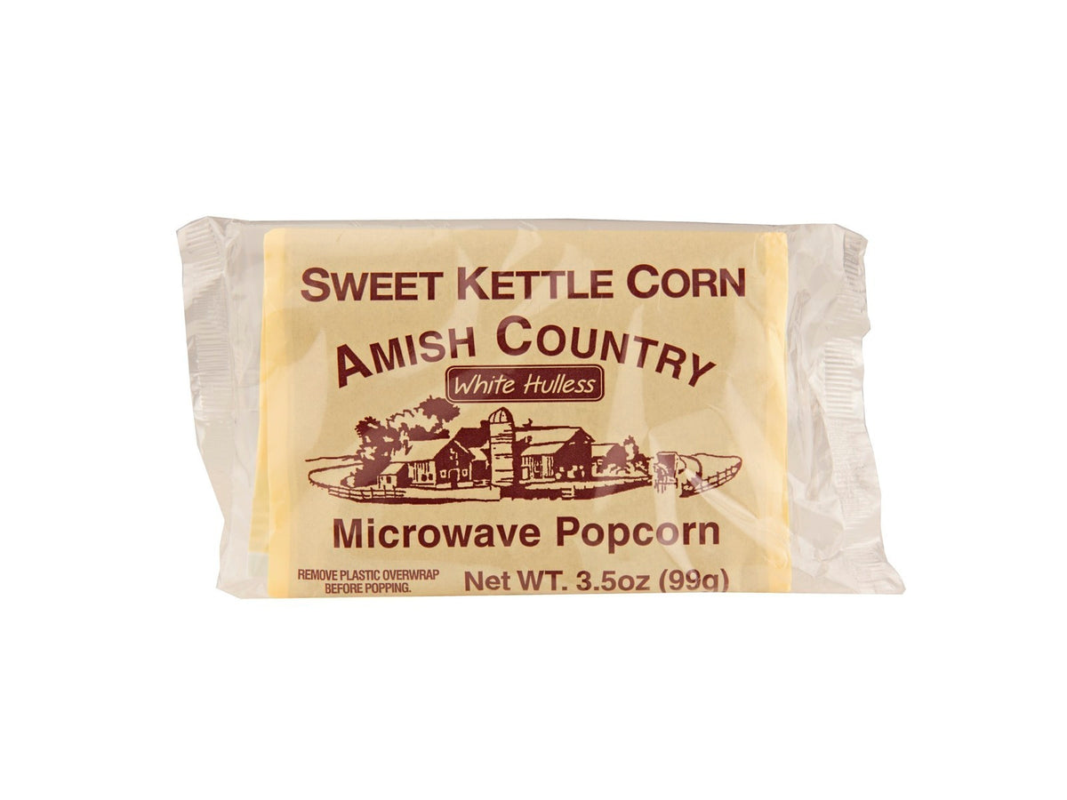 Dutch Valley Popcorn Amish Country Sweet Kettle Corn Microwave Popcorn 3.5 oz
