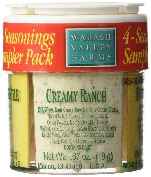 Wabash Valley Farms Popcorn Wabash Valley Farms 4 Seasonings Popcorn Sampler Pack, 0.7 oz