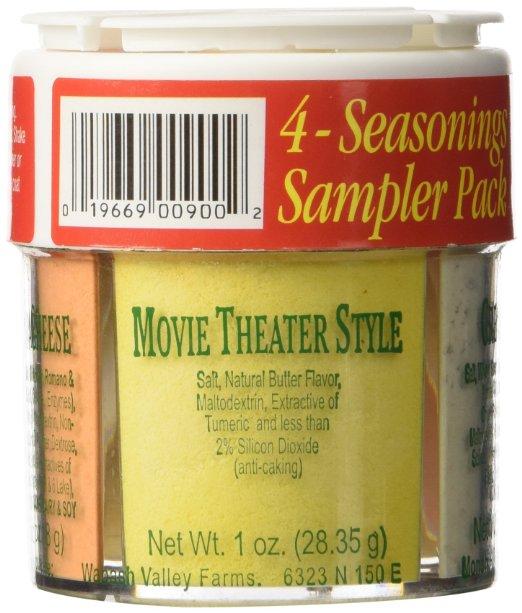 Wabash Valley Farms Popcorn Wabash Valley Farms 4 Seasonings Popcorn Sampler Pack, 0.7 oz
