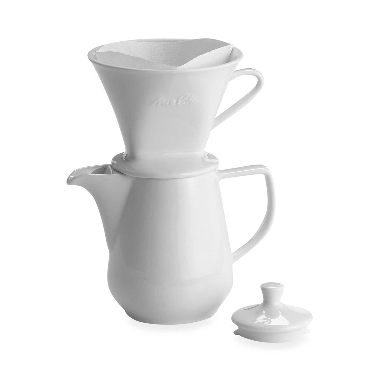 Melitta Pour Over Melitta Porcelain 6 cup Pour-Over Coffeemaker