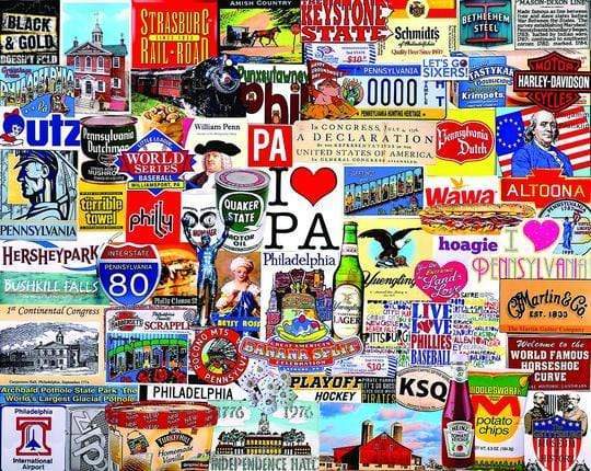 White Mountain Puzzles Puzzle I Love Pennsylvania 1,000-Piece Puzzle