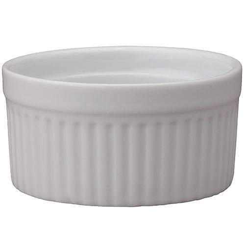 Harold Import Company Ramekins & Souffles HIC Round Fluted Ramekin 6 oz in White