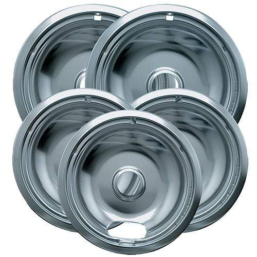 Range Kleen Range Accessories Range Kleen Plated Drip Pans Style A (Set of 5)
