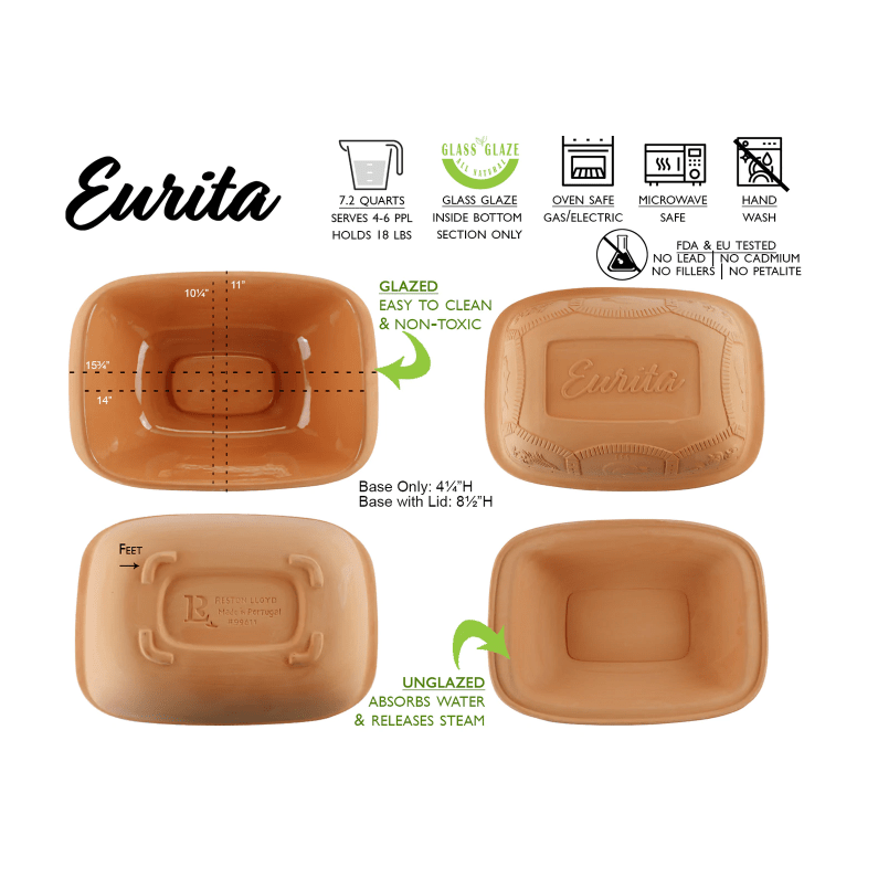 Reston Lloyd Roaster &amp; Broiler Pans Reston Lloyd Eurita 7.2 qt. Clay Baker