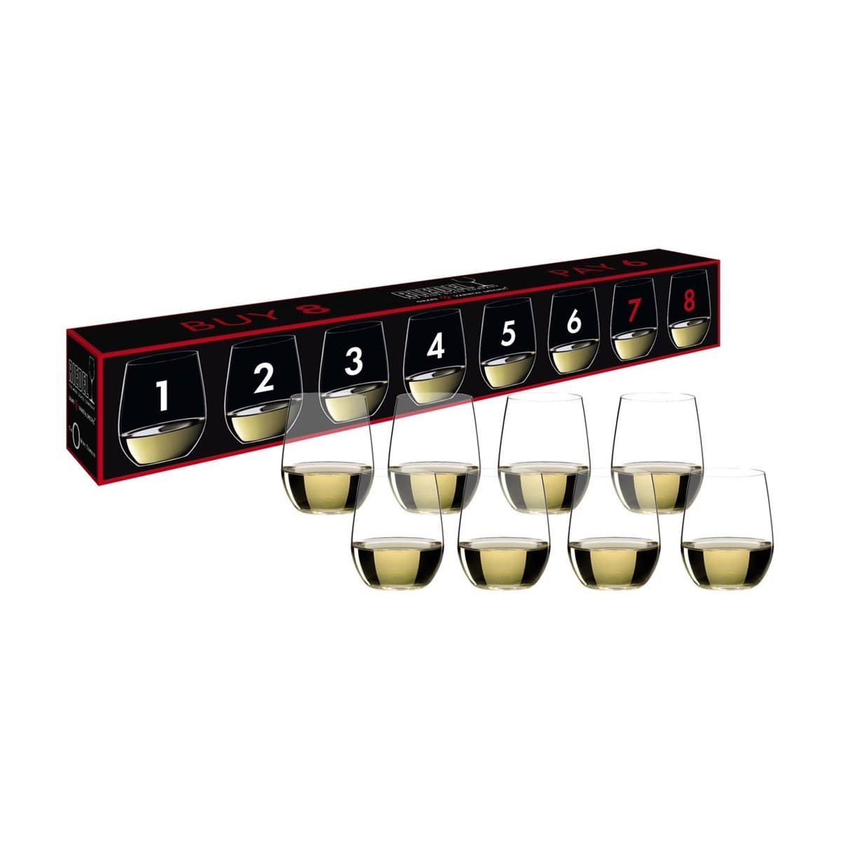 Riedel Wine Glass Riedel O Viognier/Chardonnay Wine Glasses (Set of 8)