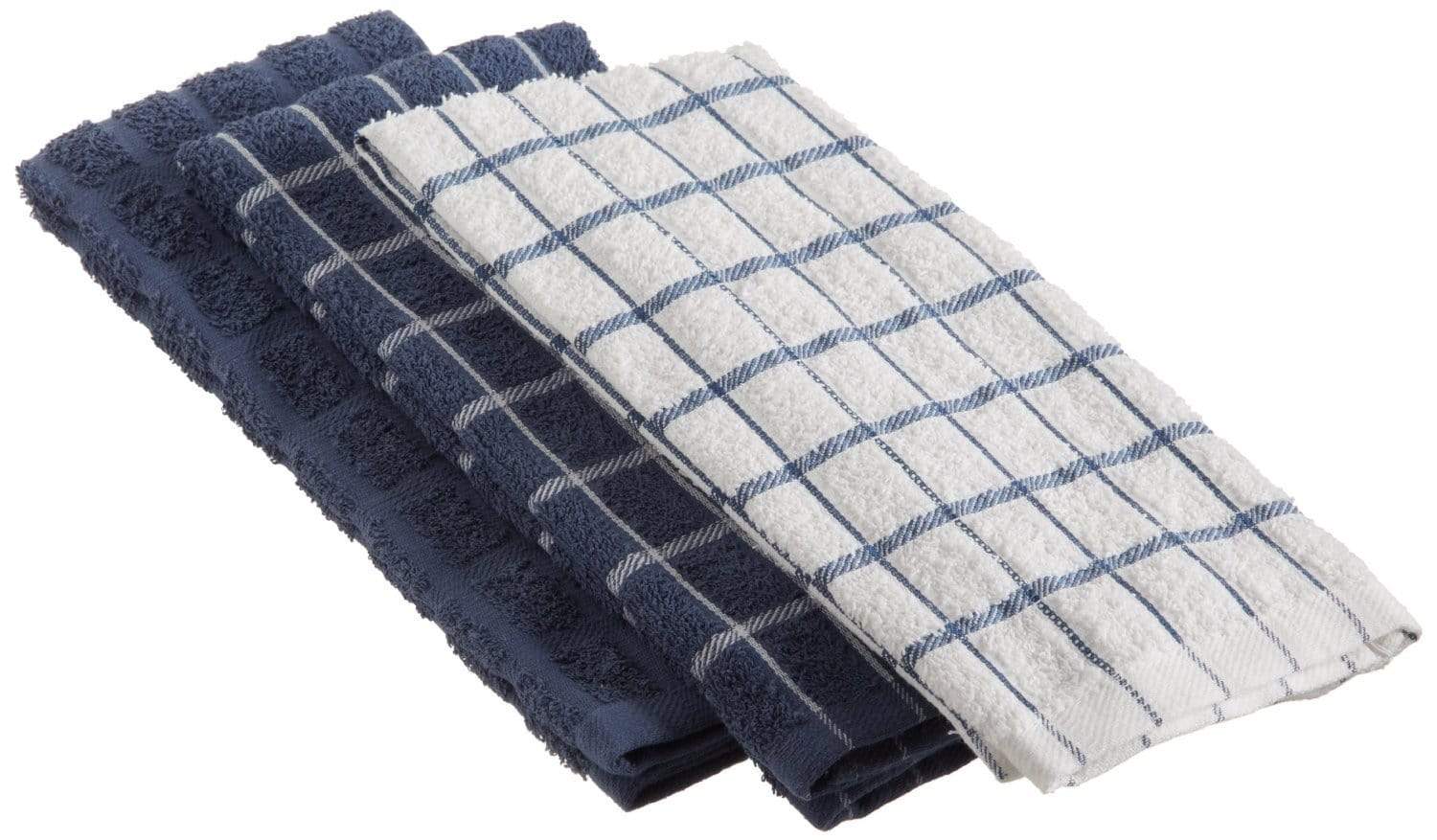 Ritz Kitchen Towel Ritz Kitchen Basics Terry Kitchen Towels - Federal Blue (3 Pack)
