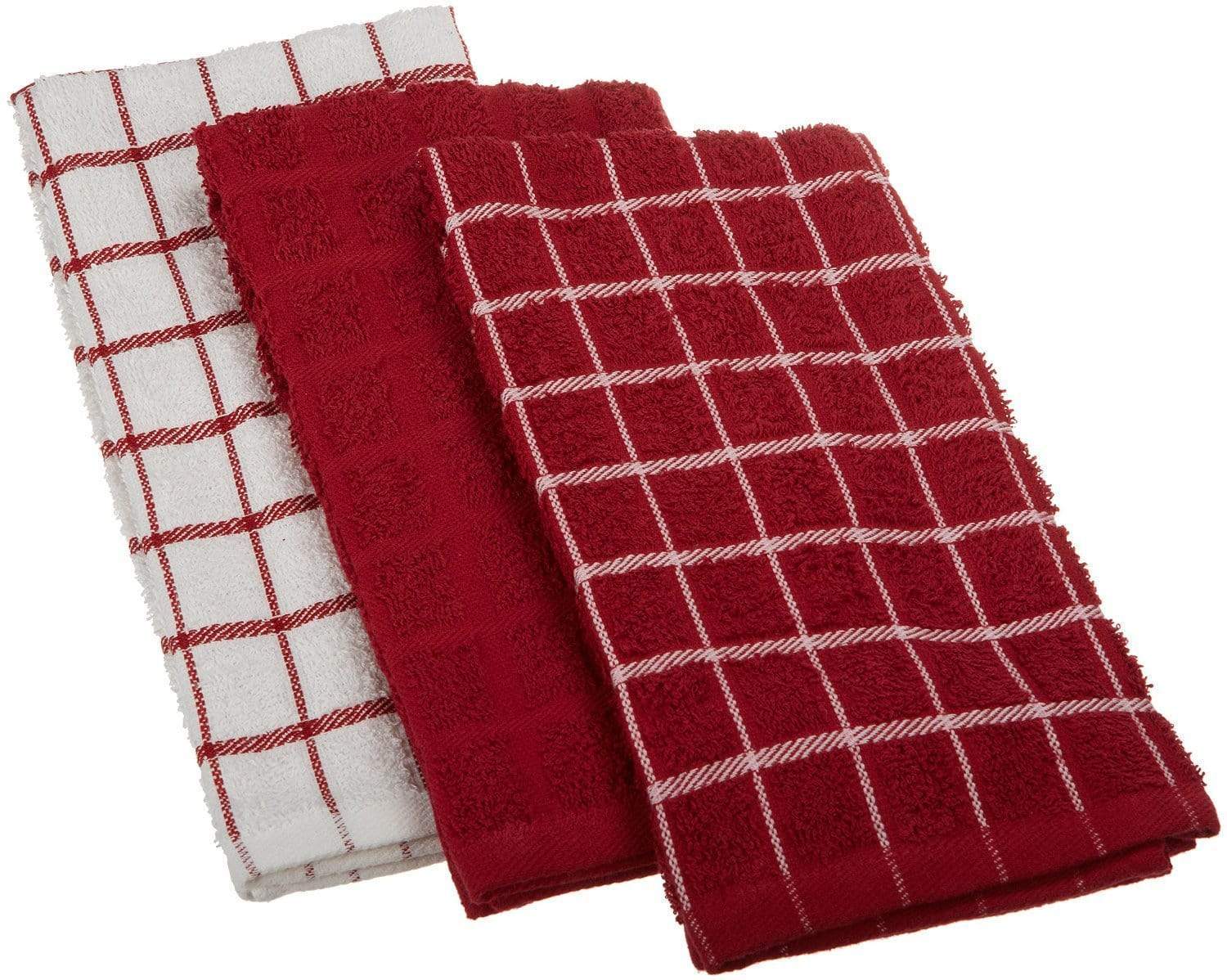 Ritz Kitchen Towel Ritz Kitchen Basics Terry Kitchen Towels - Paprika (3 Pack)