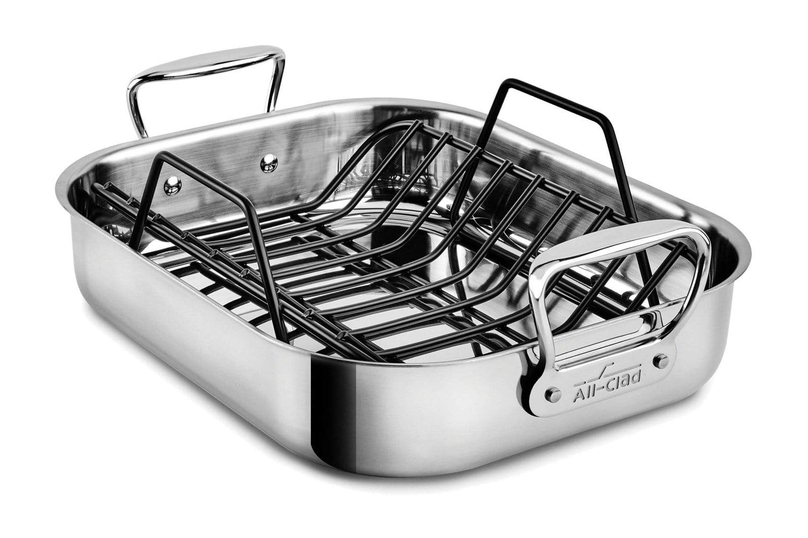 All-Clad Roaster & Broiler Pans All-Clad Petite Stainless Steel Roaster with Rack