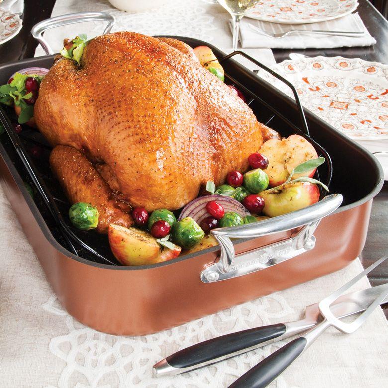 Nordic Ware Roaster & Broiler Pans Nordic Ware 13x18 in Turkey Roaster with Rack