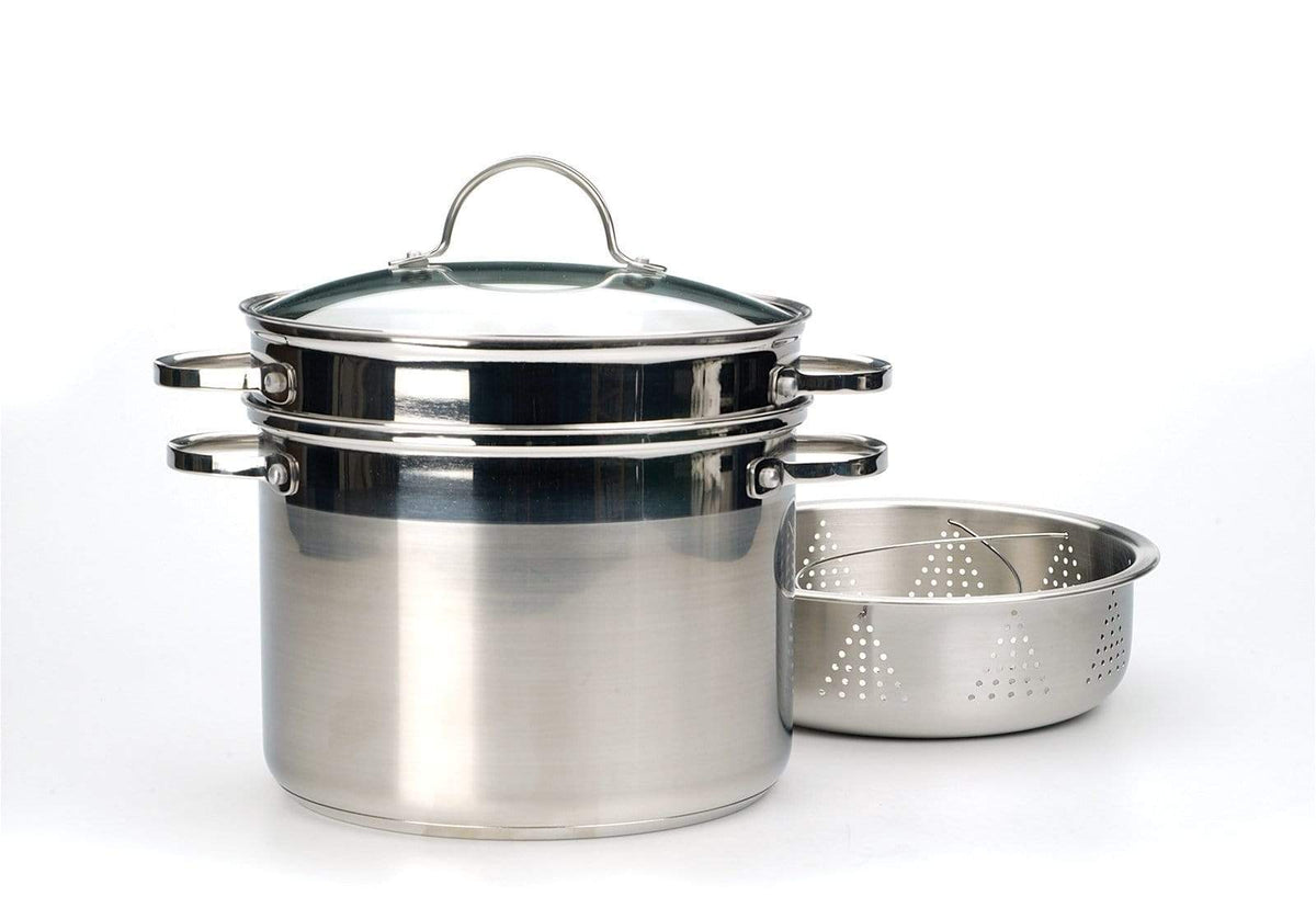R.S.V.P Stock Pots & Multicookers RSVP 8 qt. Stainless Steel Multi Cooker