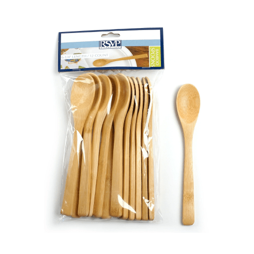 RSVP BBQ Tool RSVP Bamboo Spoons 12 Pieces