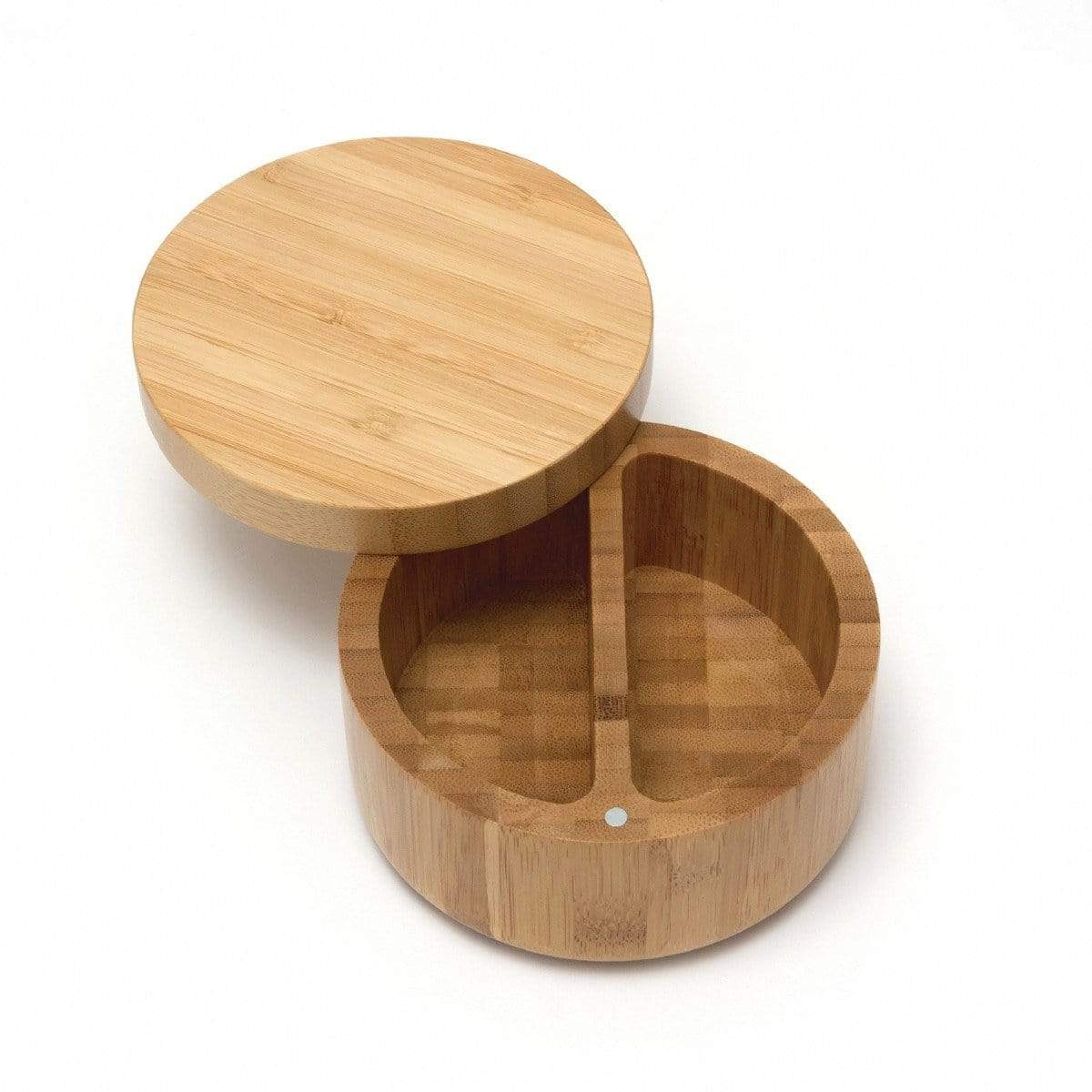 Lipper International Salt Container Lipper Bamboo Divided Salt Box