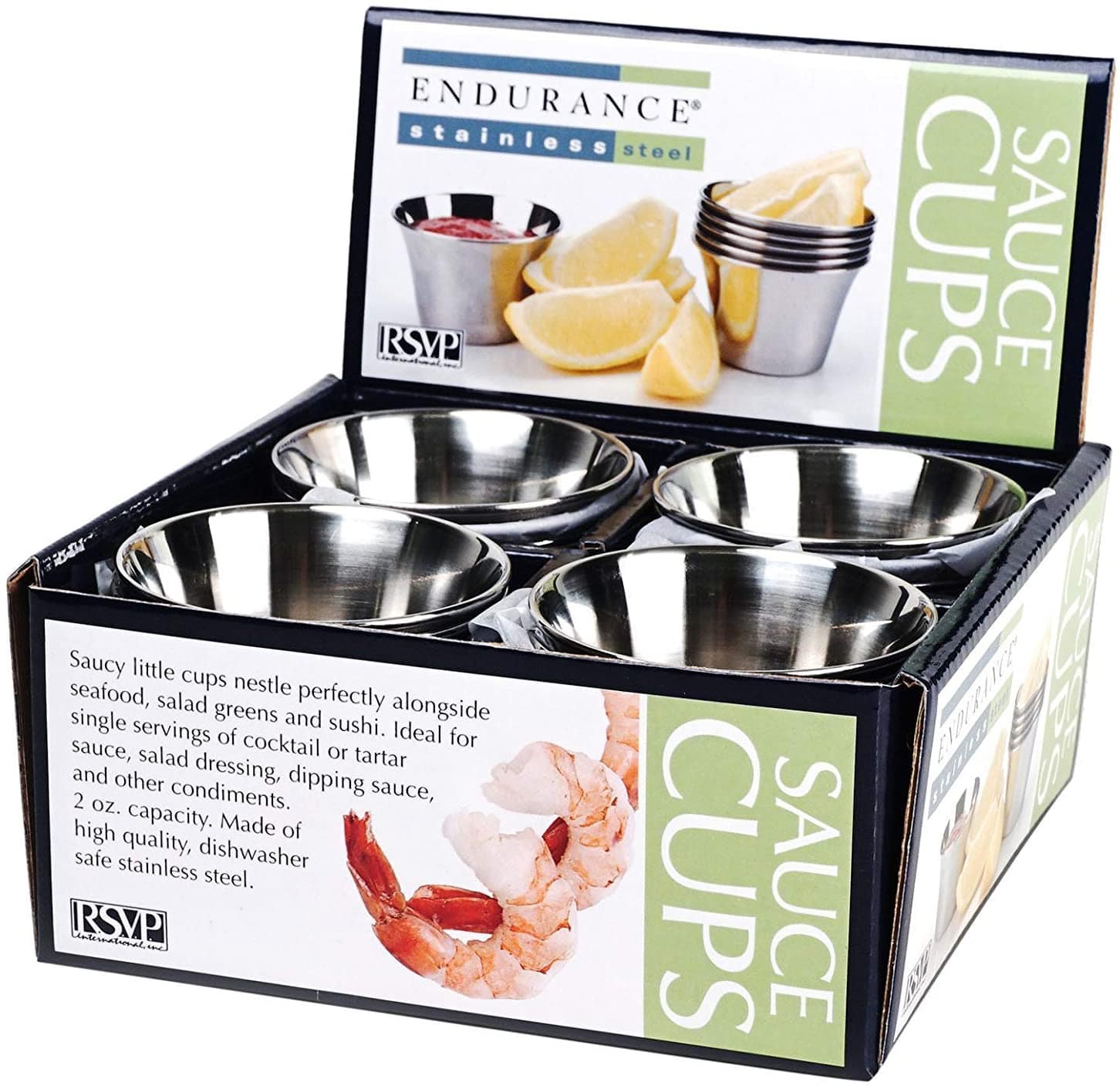 RSVP Sauce Cup Stainless Steel Sauce Cup - 2 oz