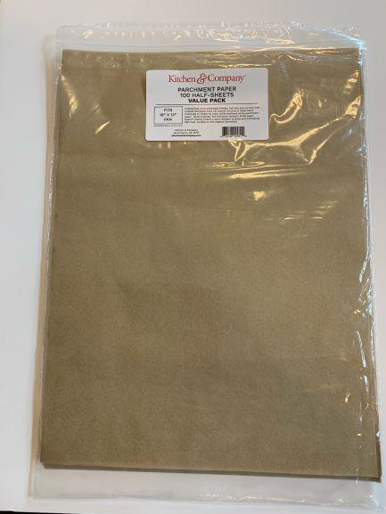 Kitchen & Company Sauce Pans & Chef's Pans Parchment Paper Pre-Cut 100 PK