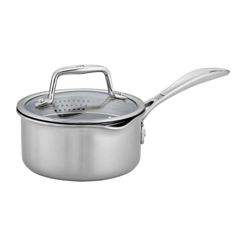 Zwilling Sauce Pans & Chef's Pans Zwilling Clad CFX 1 qt Stainless Steel Ceramic Non-Stick Sauce Pan
