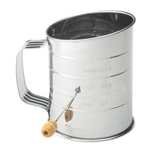 Kitchen & Company Sifters & Shakers Stainless Steel 5 Cup Crank Sifter
