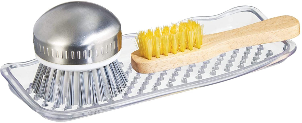 InterDesign Sinkware Sinkworks Soap Sponge Tray-Clear