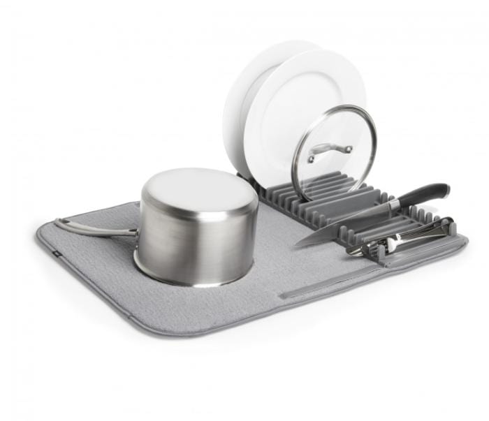 Kitchen & Company Sinkware Umbra UDRY Large Charcoal Dish Rack/Drying Mat