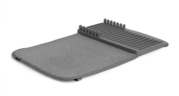 Kitchen & Company Sinkware Umbra UDRY Mini Charcoal Dish Rack/Drying Mat