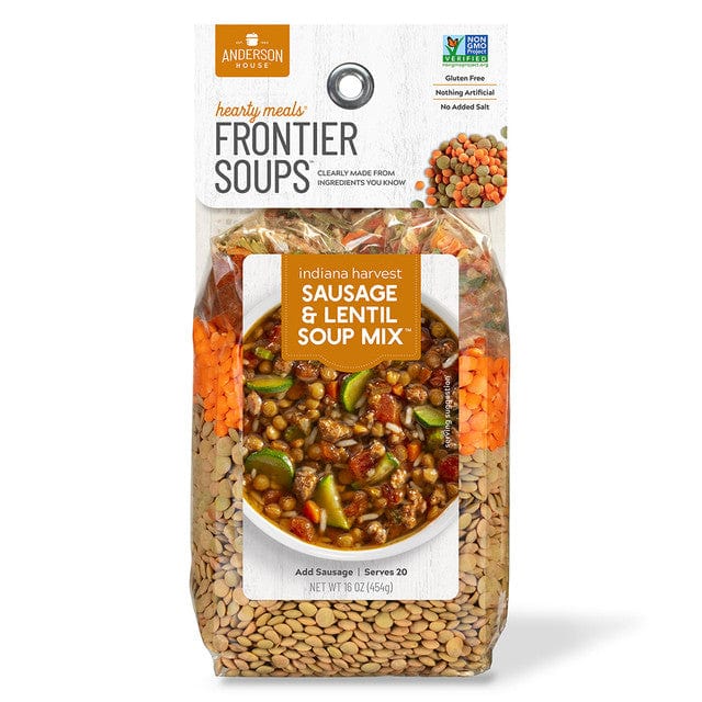 Indiana Harvest Soup Frontier Soups Indiana Harvest Sausage Lentil Soup Mix 16 oz