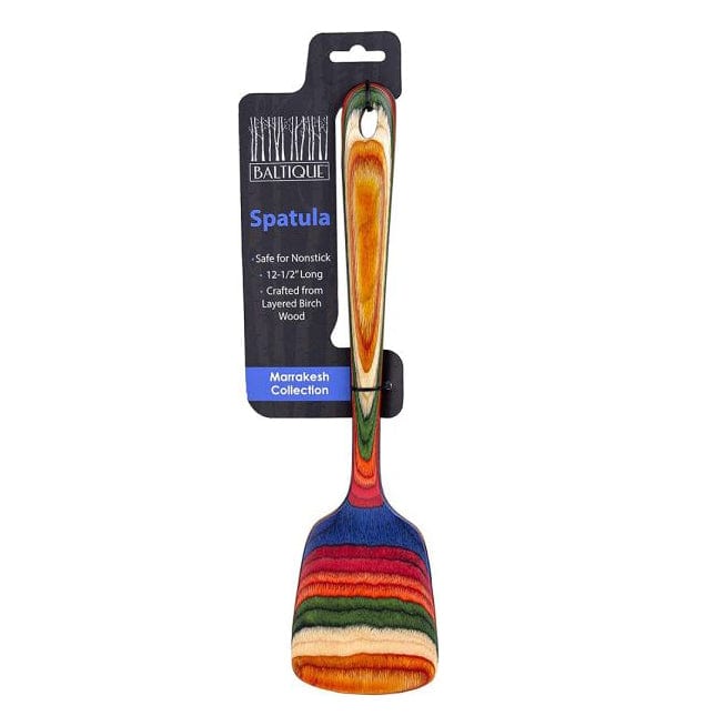 Totally Bamboo Spatula Marrakesh Rainbow Birch Wood Spatula