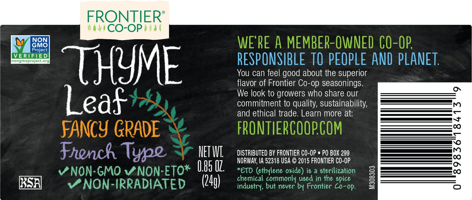 Frontier Co-Op Spices Frontier Co-Op Thyme Leaf .85 oz
