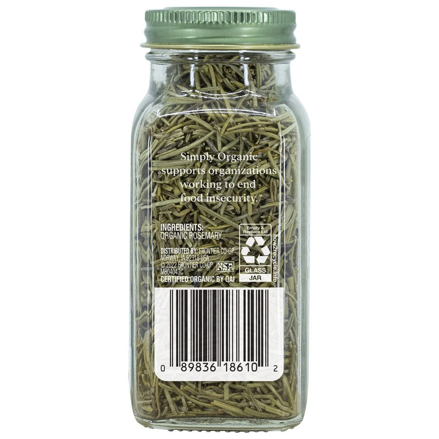 Frontier Co-Op Spices Simply Organic Whole Rosemary Leaf 1.23 oz