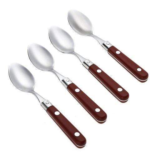 Ginkgo Spoon Le Prix Stainless Steel Demitasse Spoon, Milano Red
