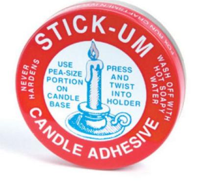 Stick-Um Candle Adhesive - Reading China & Glass