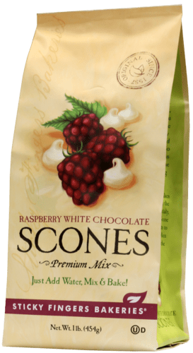 Sticky Fingers Bakeries Baking Mix Sticky Fingers Bakeries Raspberry White Chocolate Scone Mix 16 oz
