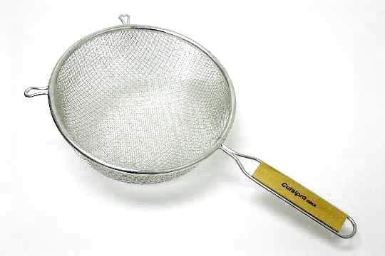 Cuisipro Strainer 8in Fine Wooden Handle Strainer
