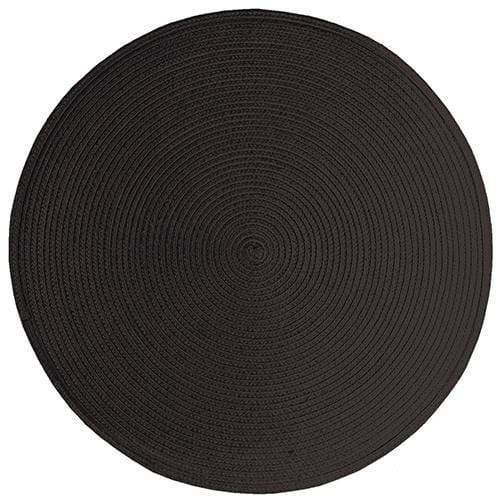 Ritz Tablecloth Ritz 15in Round Placemat - Black