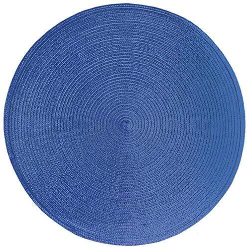 Ritz Tablecloth Ritz 15in Round Placemat - Navy Blue