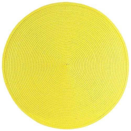 Ritz Tablecloth Ritz 15in Round Placemat - Sun Yellow