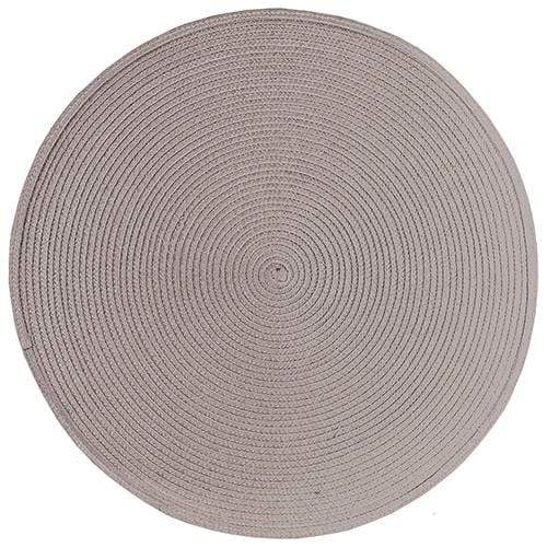 Ritz Tablecloth Ritz 15in Round Placemat - Taupe