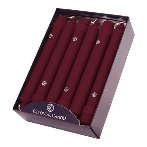 Colonial Candle Taper Candles Colonial Candle Classic Taper 8in - Cranberry