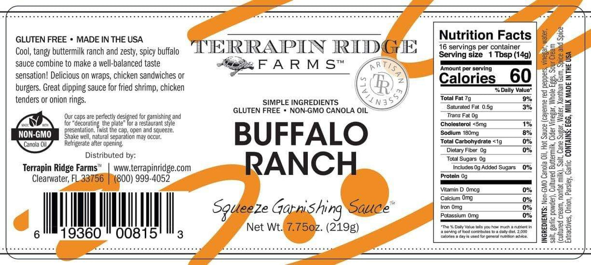 Terrapin Ridge Farms Marinades &amp; Other Sauces Terrapin Ridge Farms Buffalo Ranch Squeeze Bottle 7.75 oz